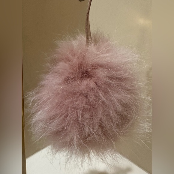 FENDI Pink Fox Fur Rabbit Fur Bag Charm Keychain - Picture 6 of 8